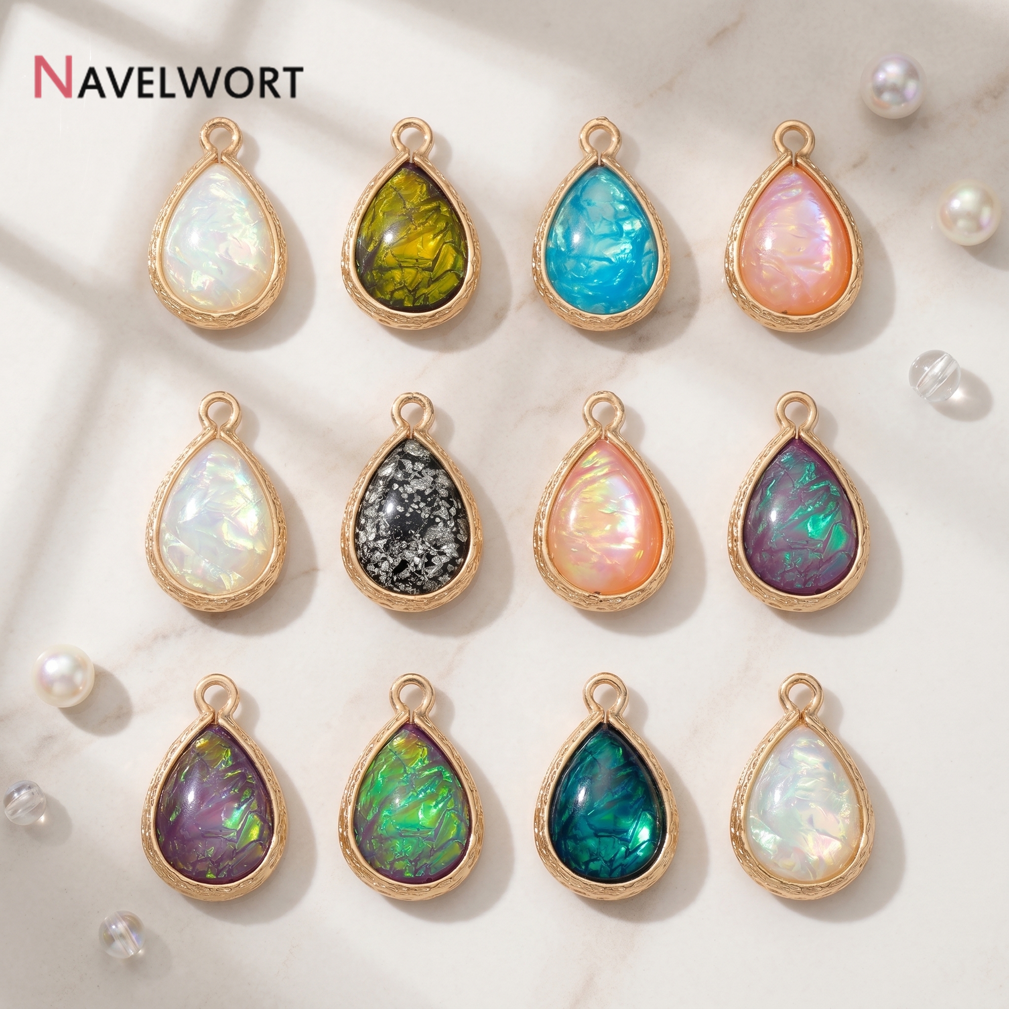 18K Gold Plated Brass With Res - Resin Craft Projects recensione e prezzo