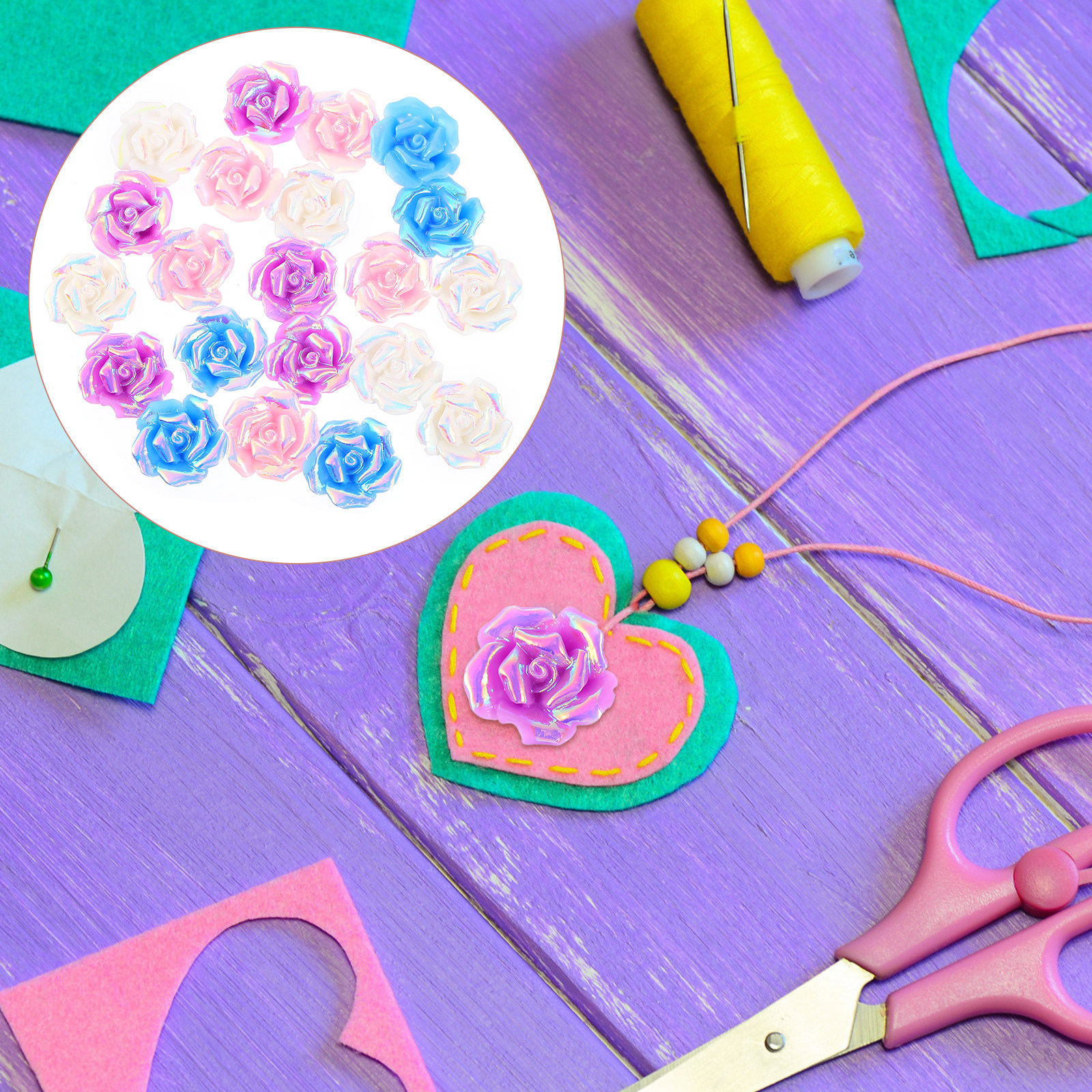 20Pcs Rose Flower Phone Case A - Resin Craft Supplies recensione e prezzo