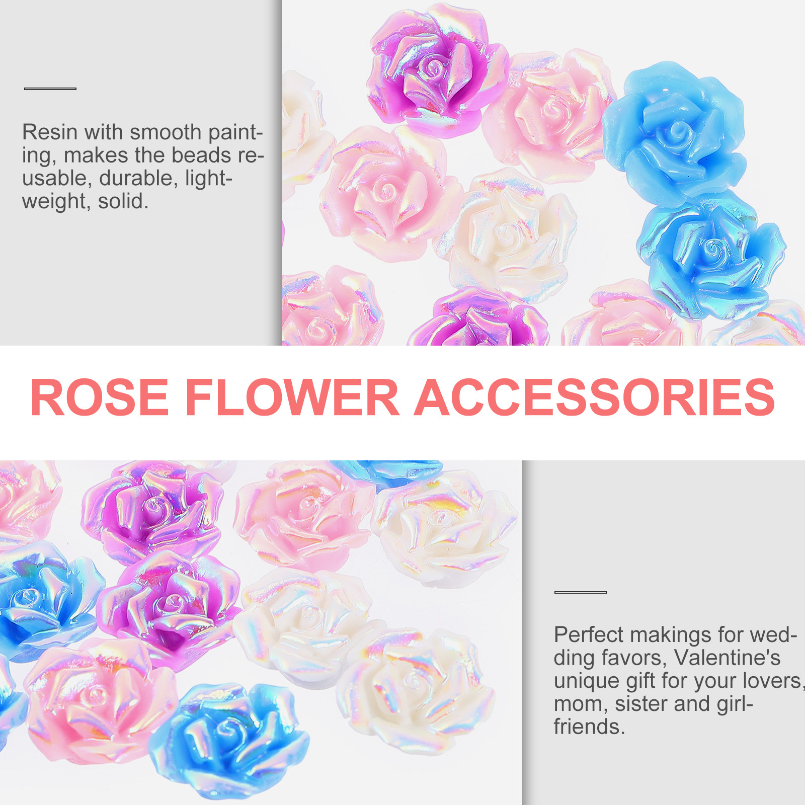 20Pcs Rose Flower Phone Case A - Resin Craft Supplies recensione e prezzo