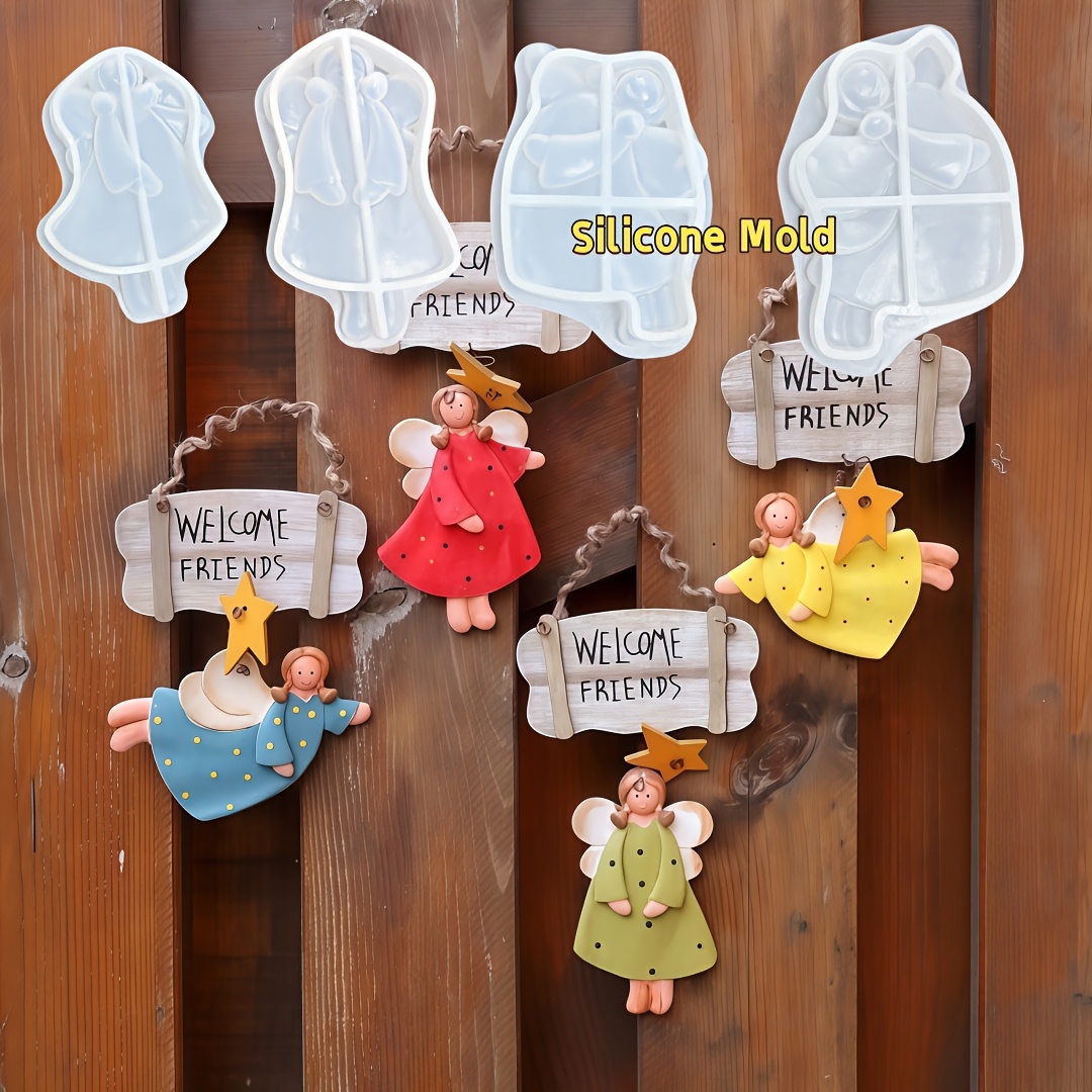 4pcs Angel Pendant Mold, Resin - Resin Craft Ideas recensione e prezzo