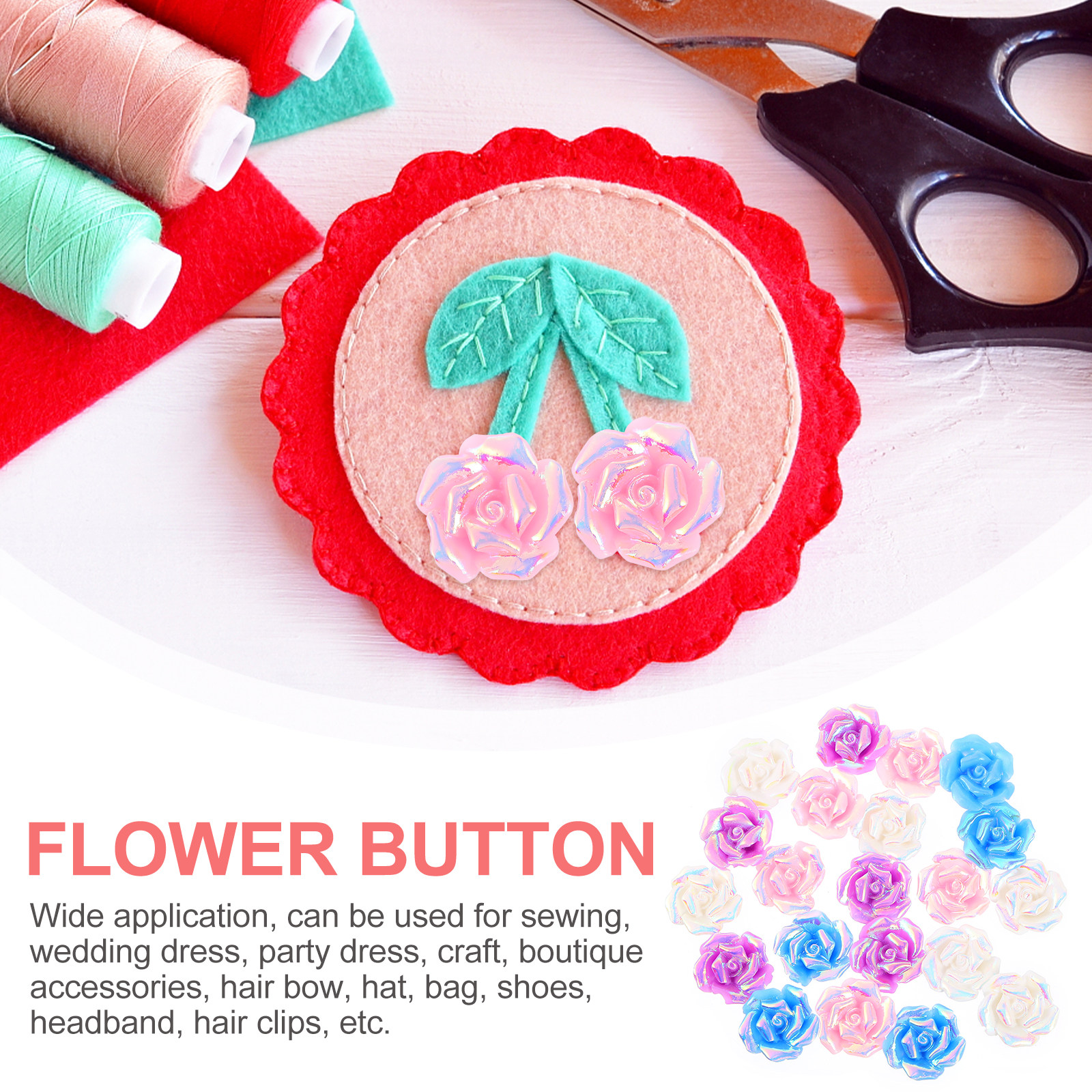 20Pcs Mini Resin Rose Flower A - Resin Craft Supplies recensione e prezzo