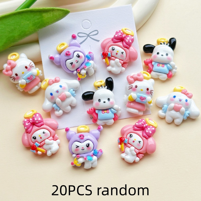 20PCS Resin Cartoon Angel DIY  - Resin Craft Ideas recensione e prezzo