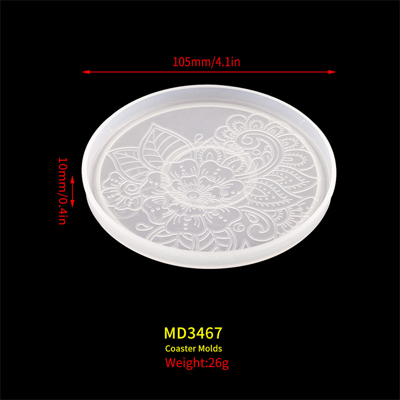 Flower Coaster Silicone Mold E - Coaster Mold Round recensione e prezzo