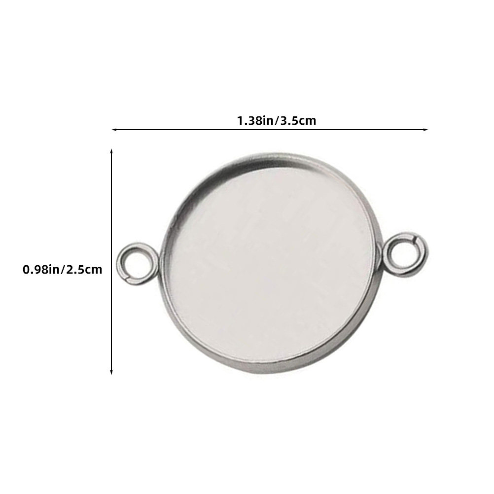 20Pcs Round Cabochon Settings  - Bezels Set Pendant recensione e prezzo