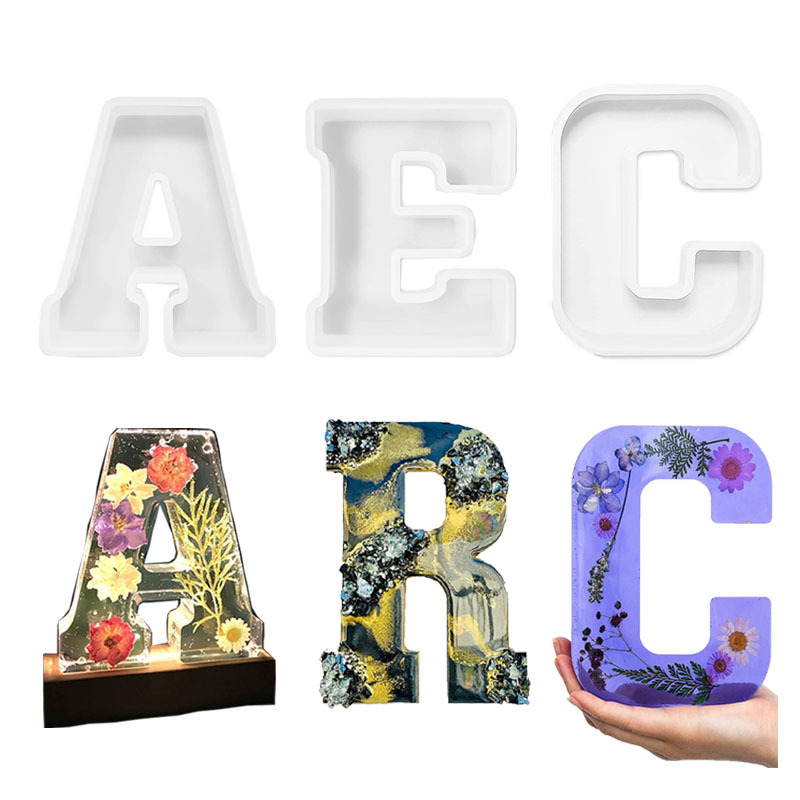 1pc A-Z Letter Silicone Molds  - Resin Craft Ideas recensione e prezzo