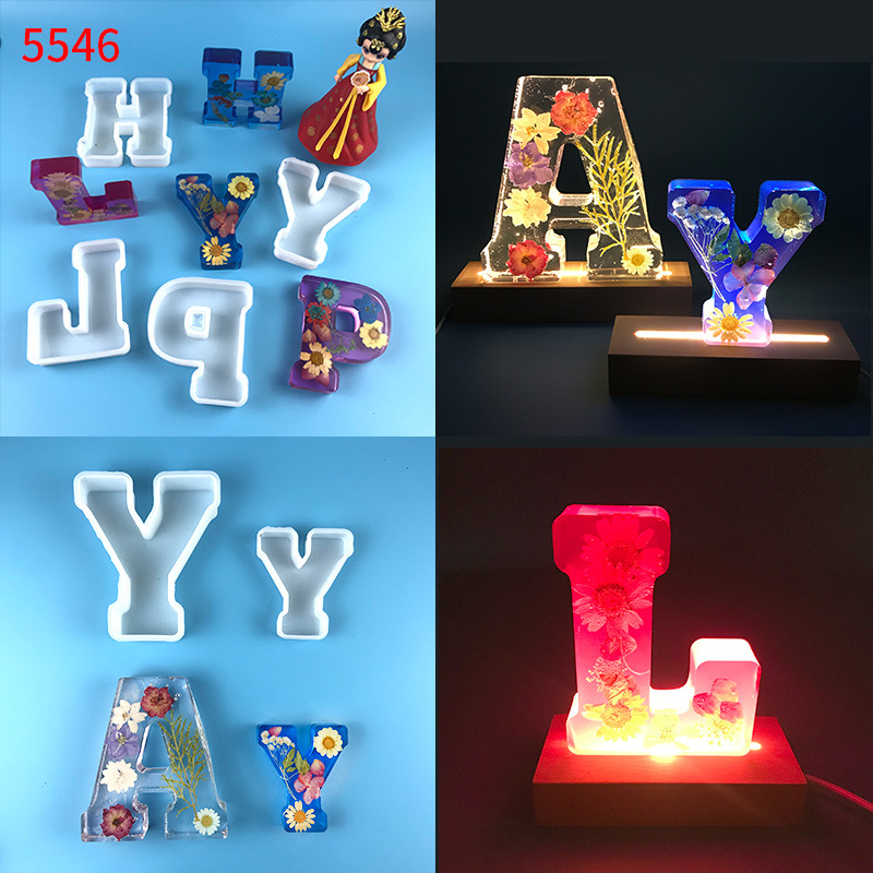 1pc A-Z Letter Silicone Molds  - Resin Craft Ideas recensione e prezzo