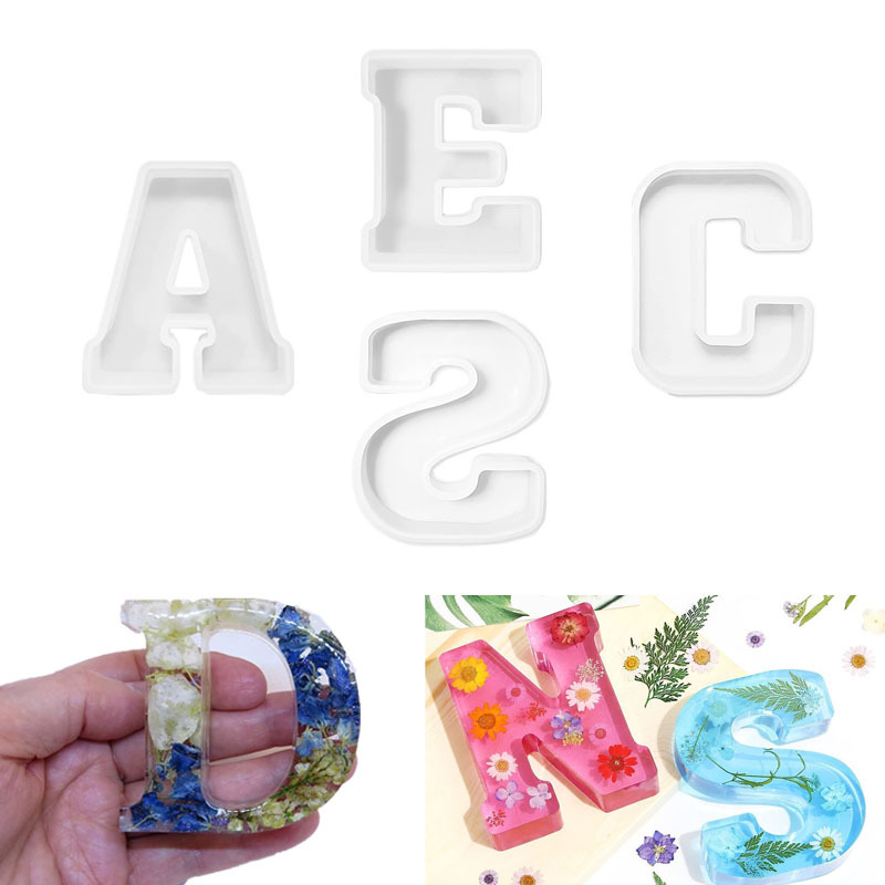 1pc A-Z Letter Silicone Molds  - Resin Craft Ideas recensione e prezzo