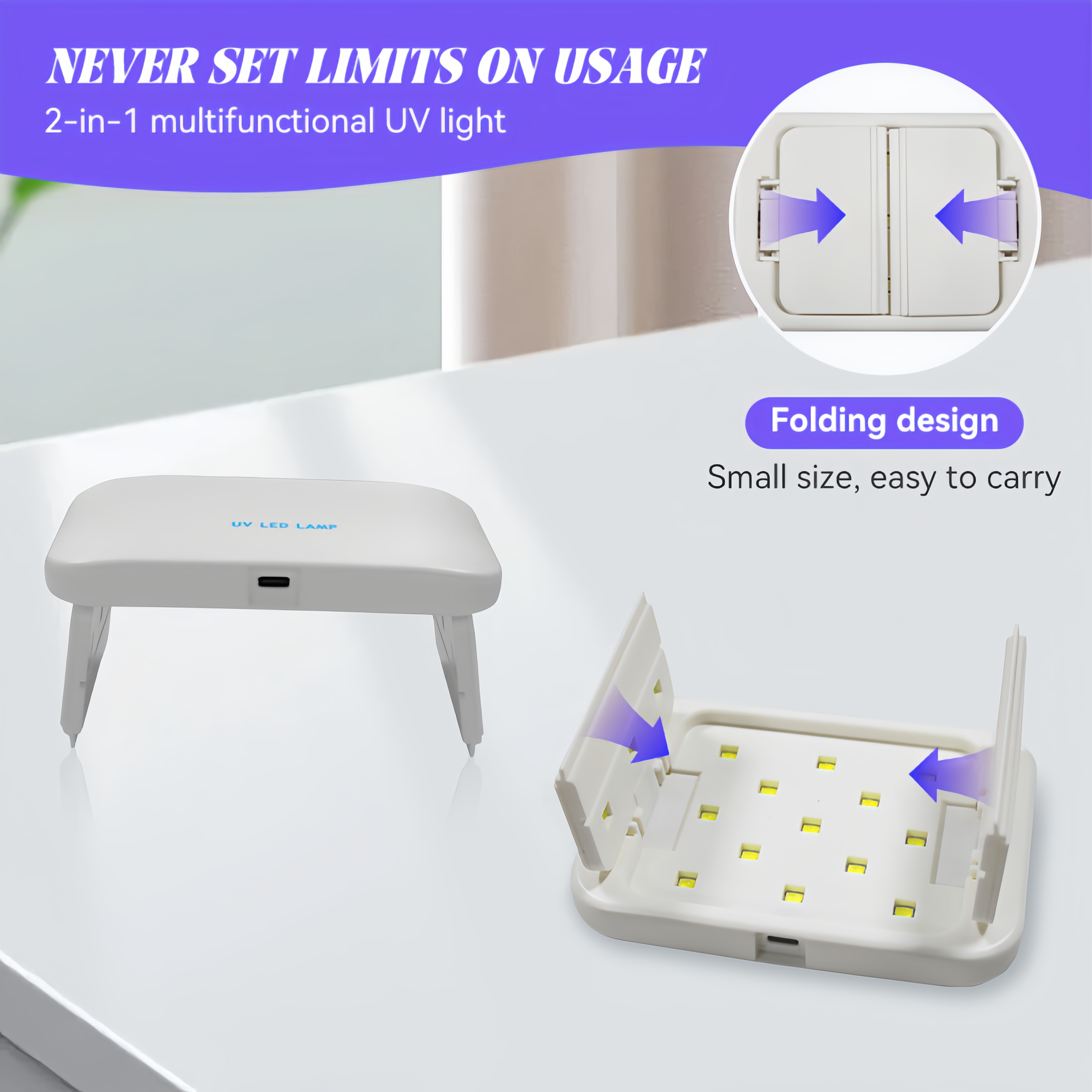 48W Dual-Sided UV Lamp Foldabl - Epoxy Uv Resin Kit recensione e prezzo