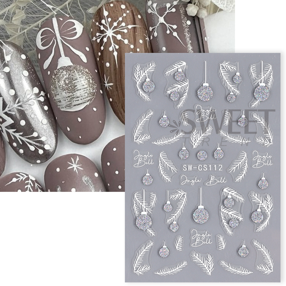 4pcs Winter Cartoon Christmas  - Gold Foil Flakes recensione e prezzo