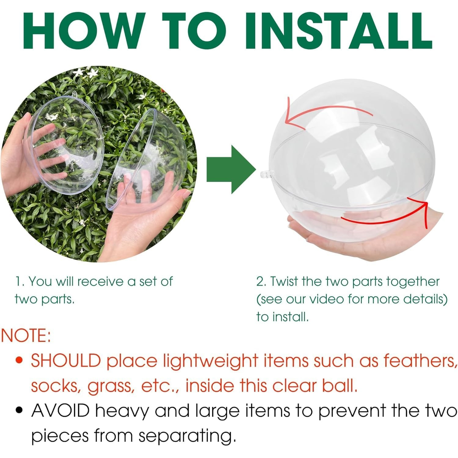 Fillable Clear Ornament Ball,  - Dome Mold Clear recensione e prezzo