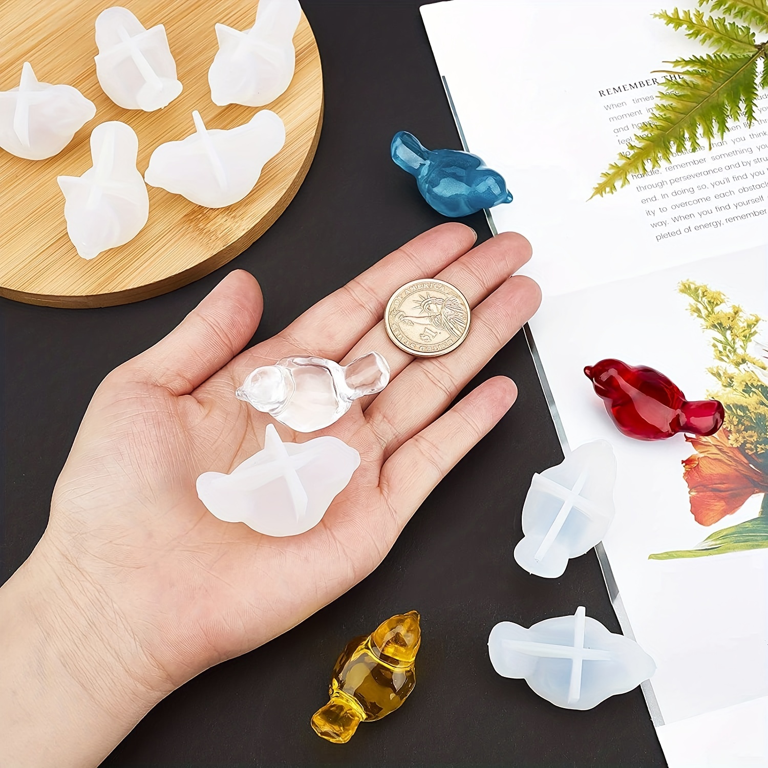 2-piece set of 3D bird silicon - Resin Craft Ideas recensione e prezzo