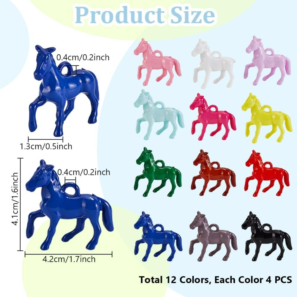 48pcs Opaque Acrylic Pendants  - Resin Crafts recensione e prezzo