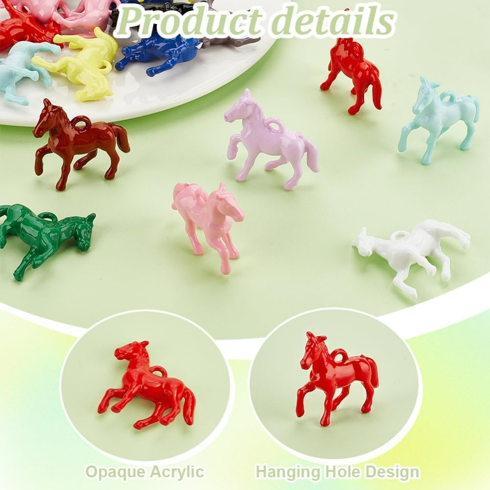 48pcs Opaque Acrylic Pendants  - Resin Crafts recensione e prezzo