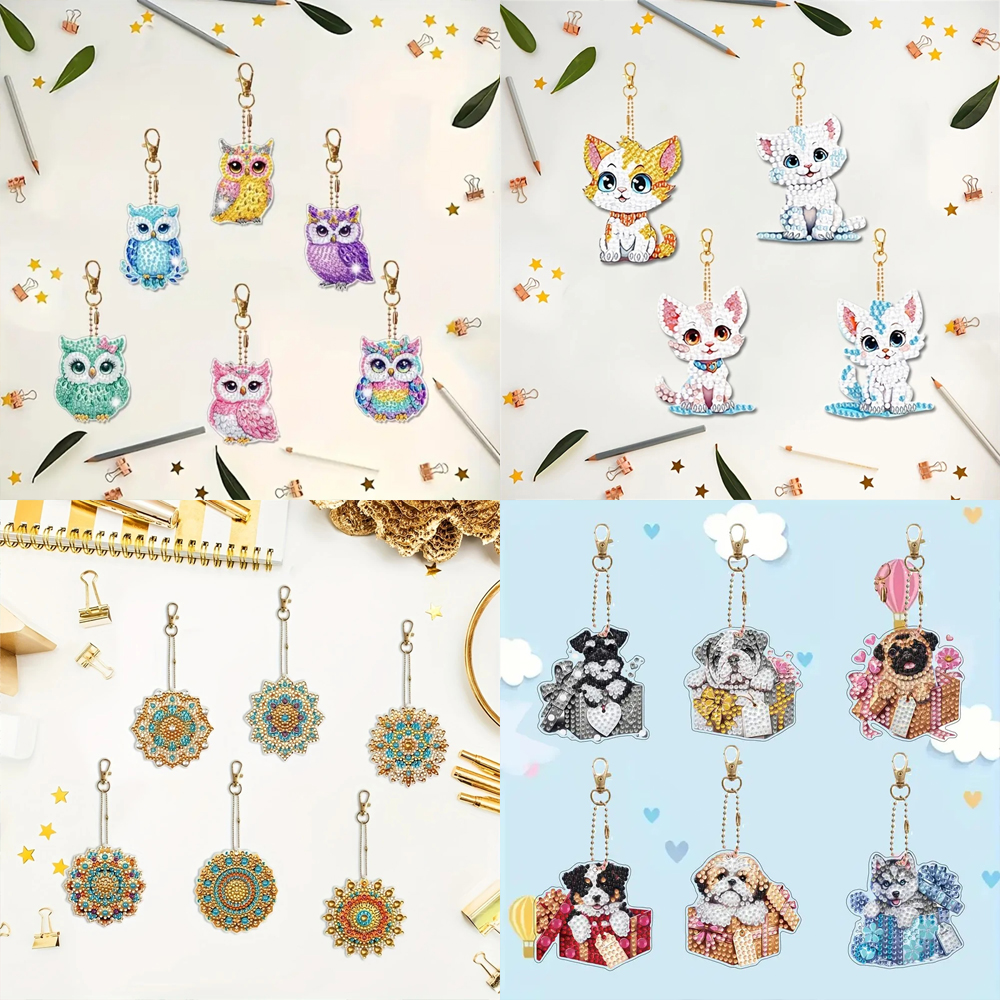 6-piece/set DIY Diamond Keycha - Resin Craft Ideas recensione e prezzo
