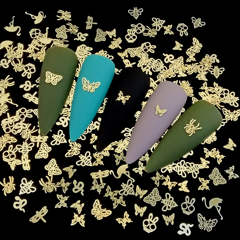 100pcs/bag Gold Heart Metallic - Gold Foil Flakes recensione e prezzo