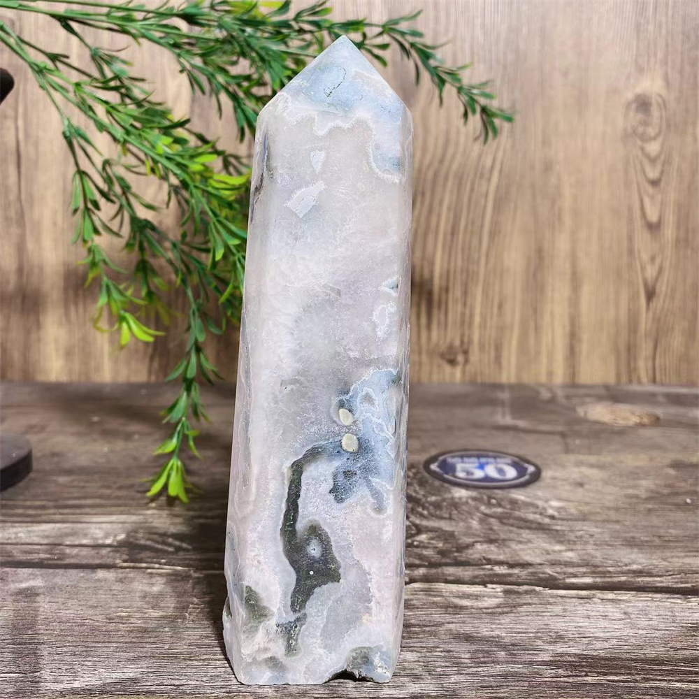 Big Green Moss Agate Druzy Nat - Terrarium Moss Art recensione e prezzo