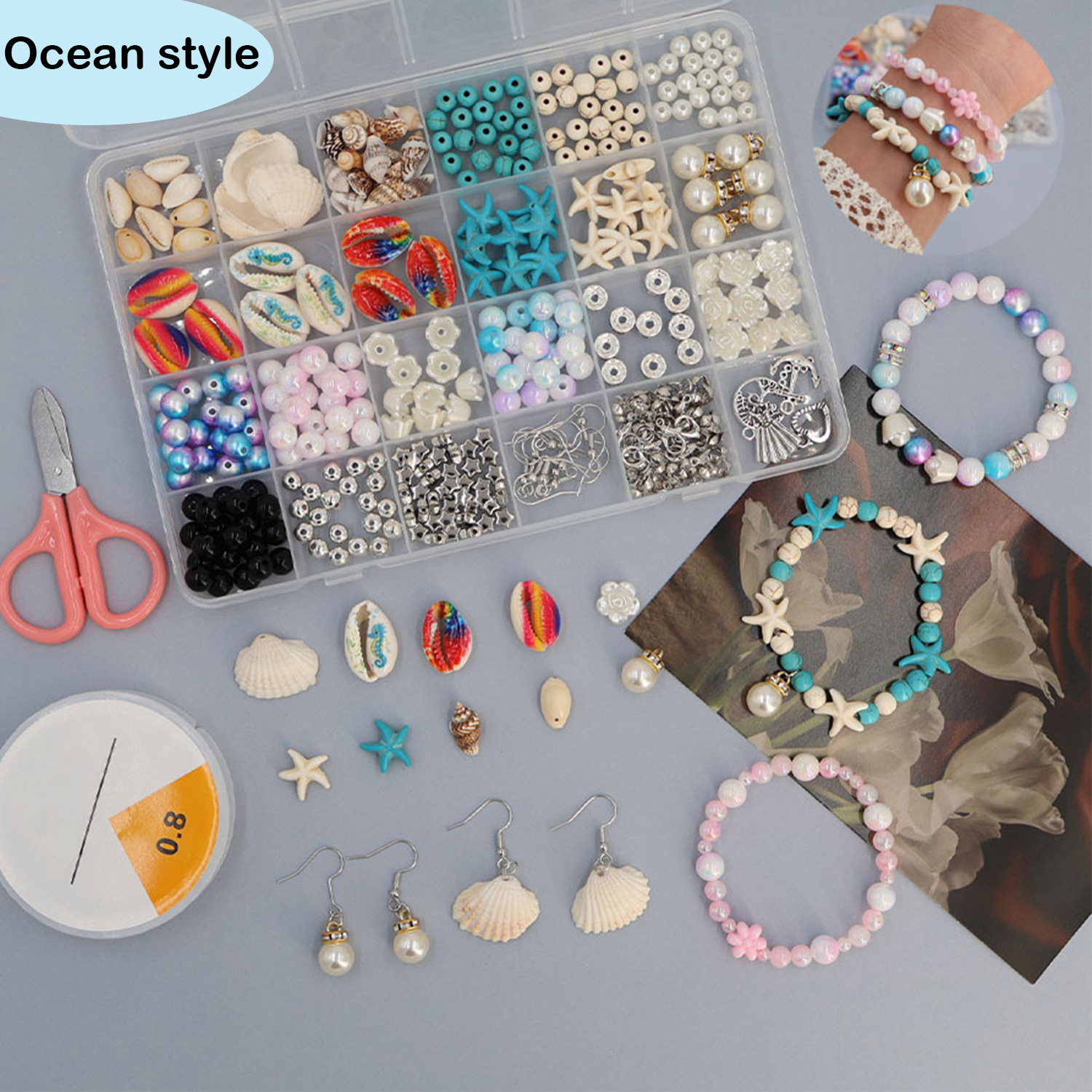Ocean-themed resin beading set - Resin Jewelry Kit recensione e prezzo