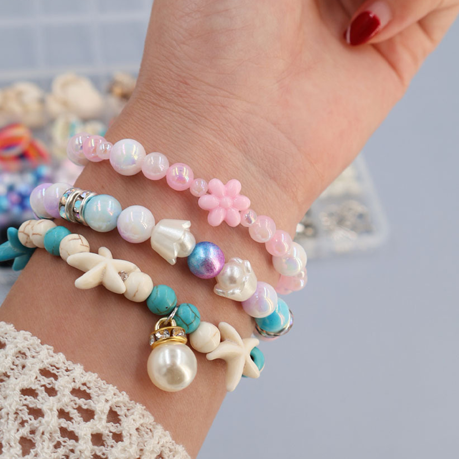 Ocean-themed resin beading set - Resin Jewelry Kit recensione e prezzo