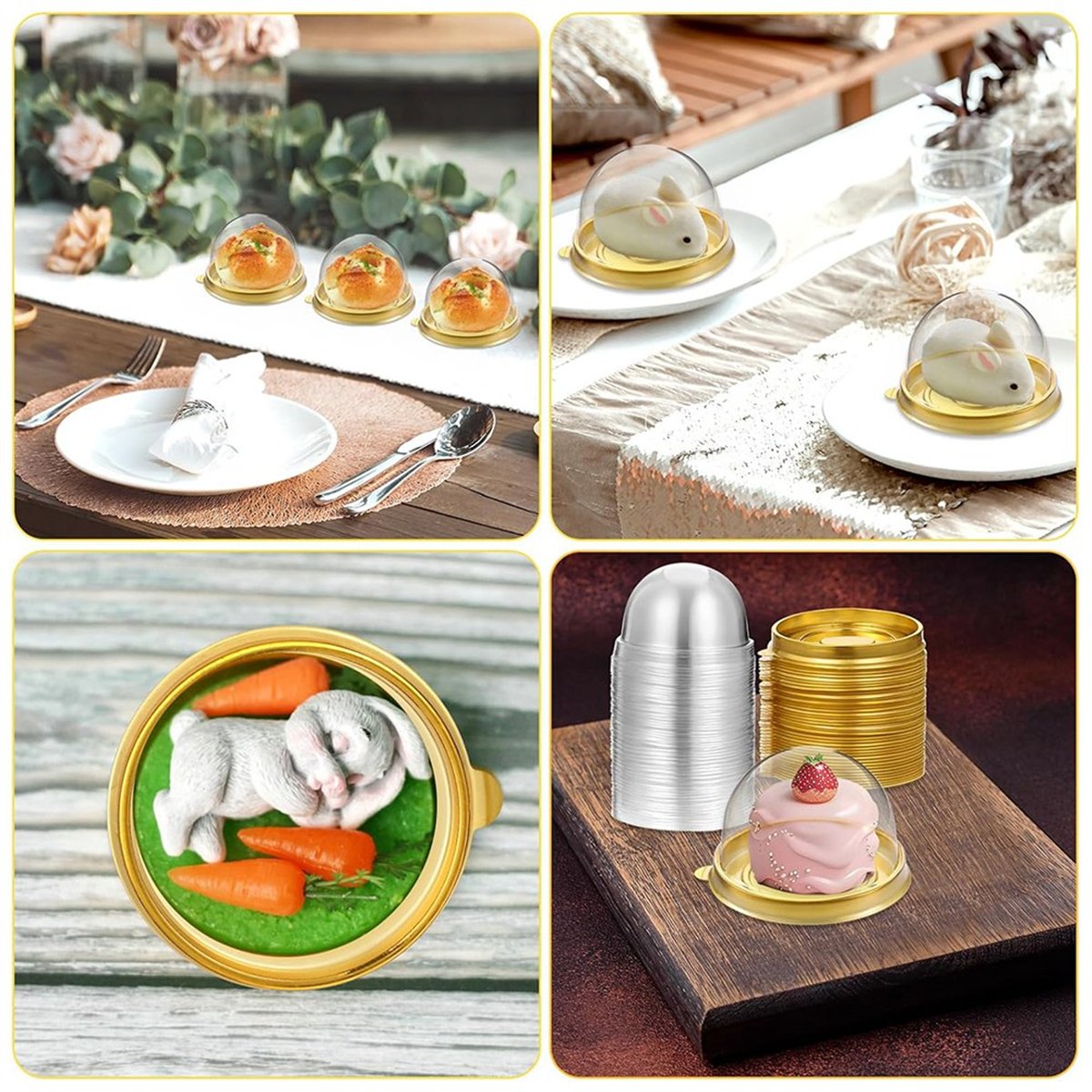 New Charcuterie Domes with Lid - Dome Mold Clear recensione e prezzo