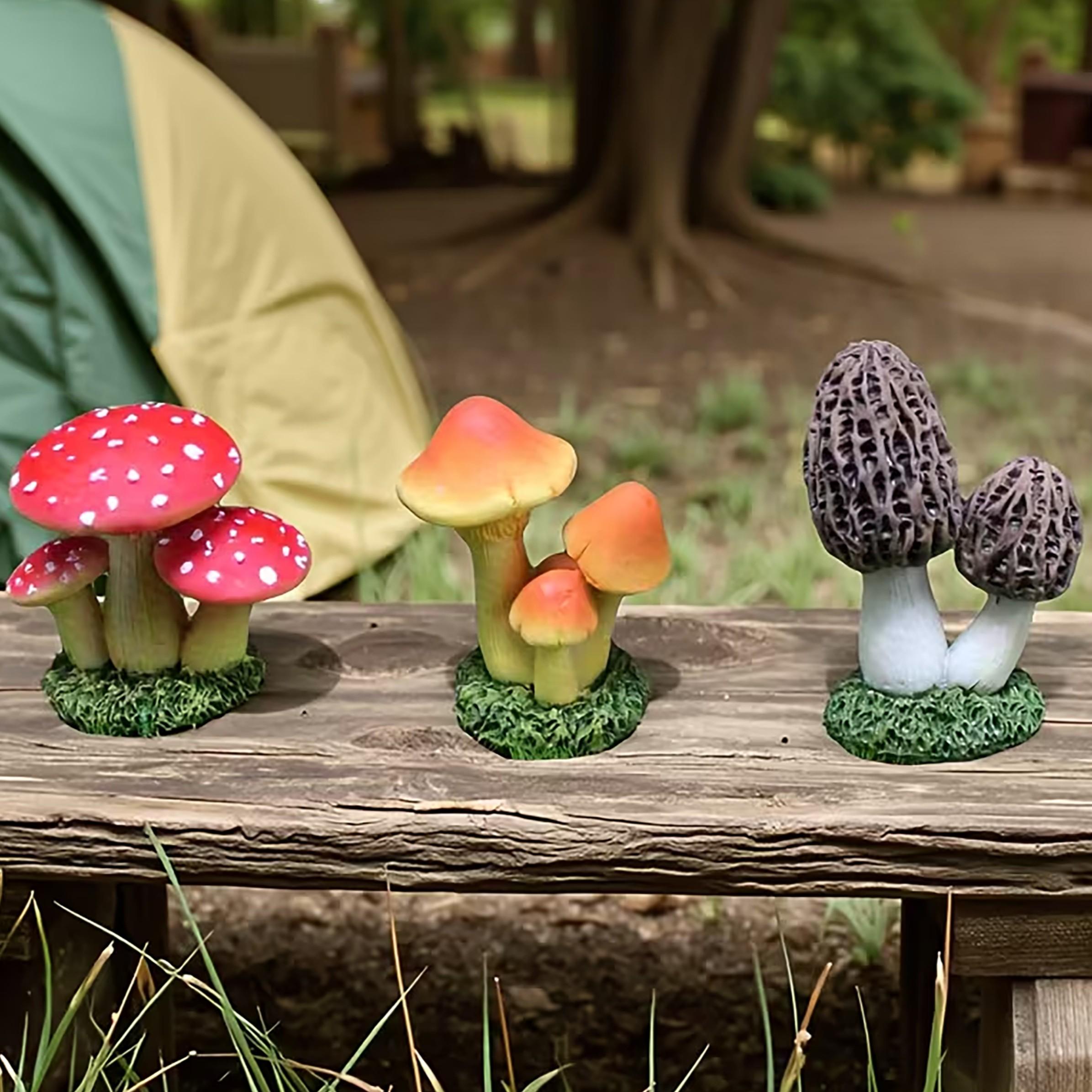 1 Set of 3pcs Artificial Mushr - Terrarium Moss Art recensione e prezzo