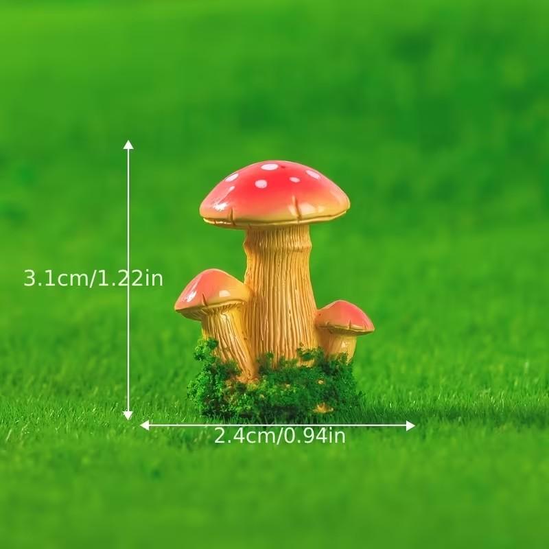 1 Set of 3pcs Artificial Mushr - Terrarium Moss Art recensione e prezzo