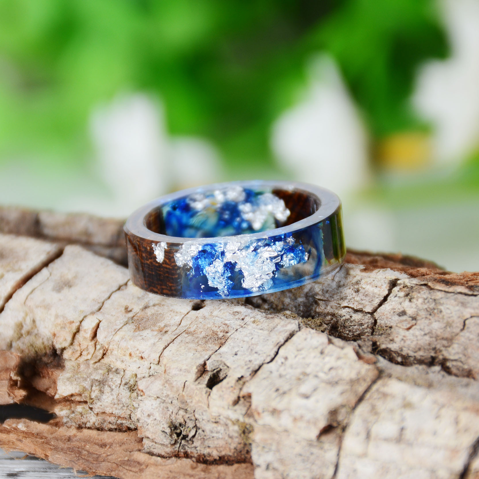 Creative Wooden Resin Ring for - Dried Flower Bulk recensione e prezzo