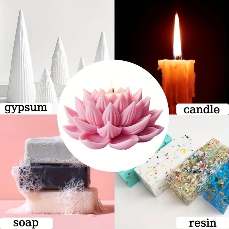 1PC Lotus Flower Candle Mold S - Resin Craft Ideas recensione e prezzo