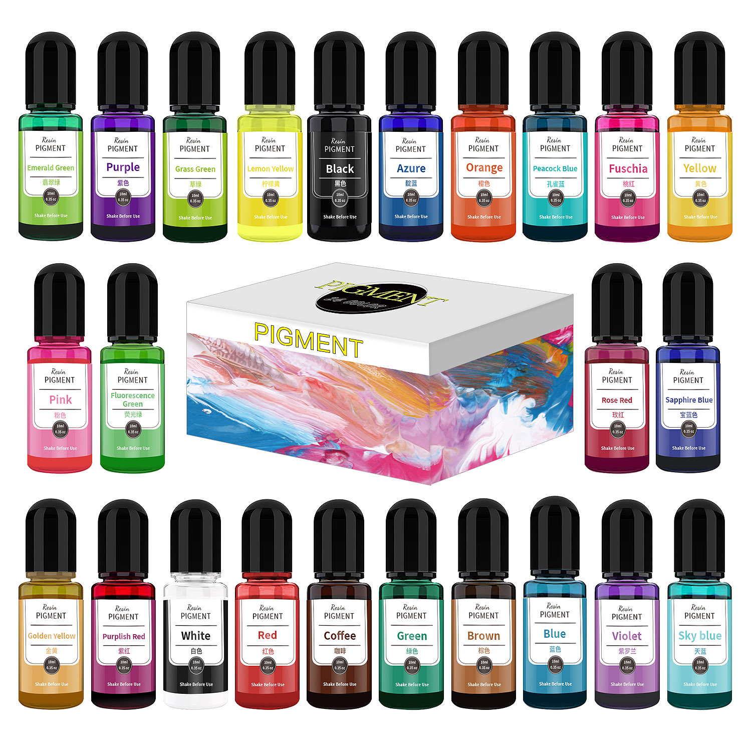 24/30 Colors Set 10ml Epoxy Re - Resin Dye Alcohol recensione e prezzo