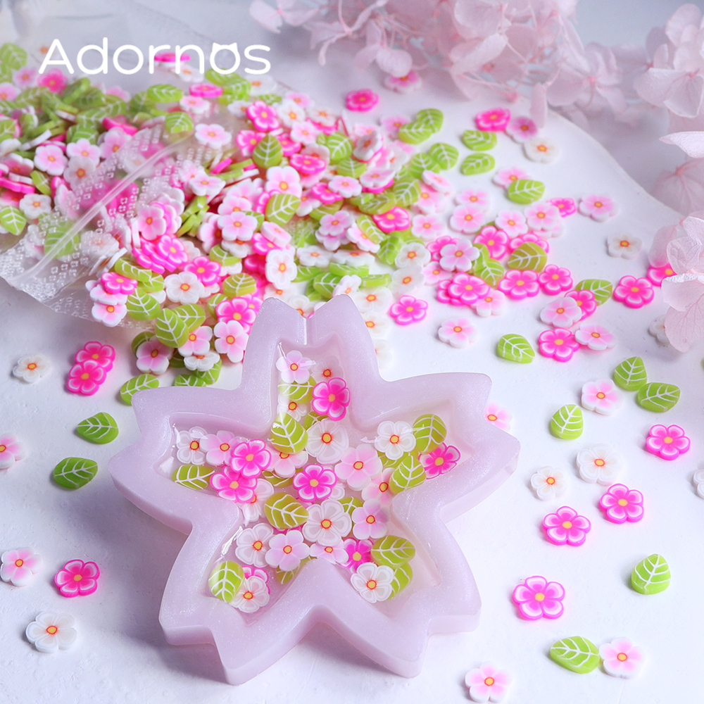 10g Pink Flowers Polymer Clay  - Resin Craft Ideas recensione e prezzo