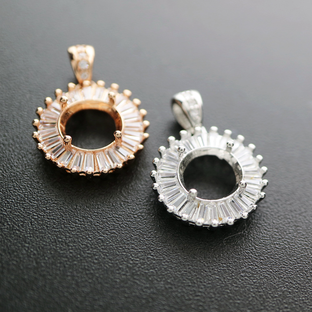 4-12MM Round Bezel Rose Gold S - Bezels Set Pendant recensione e prezzo