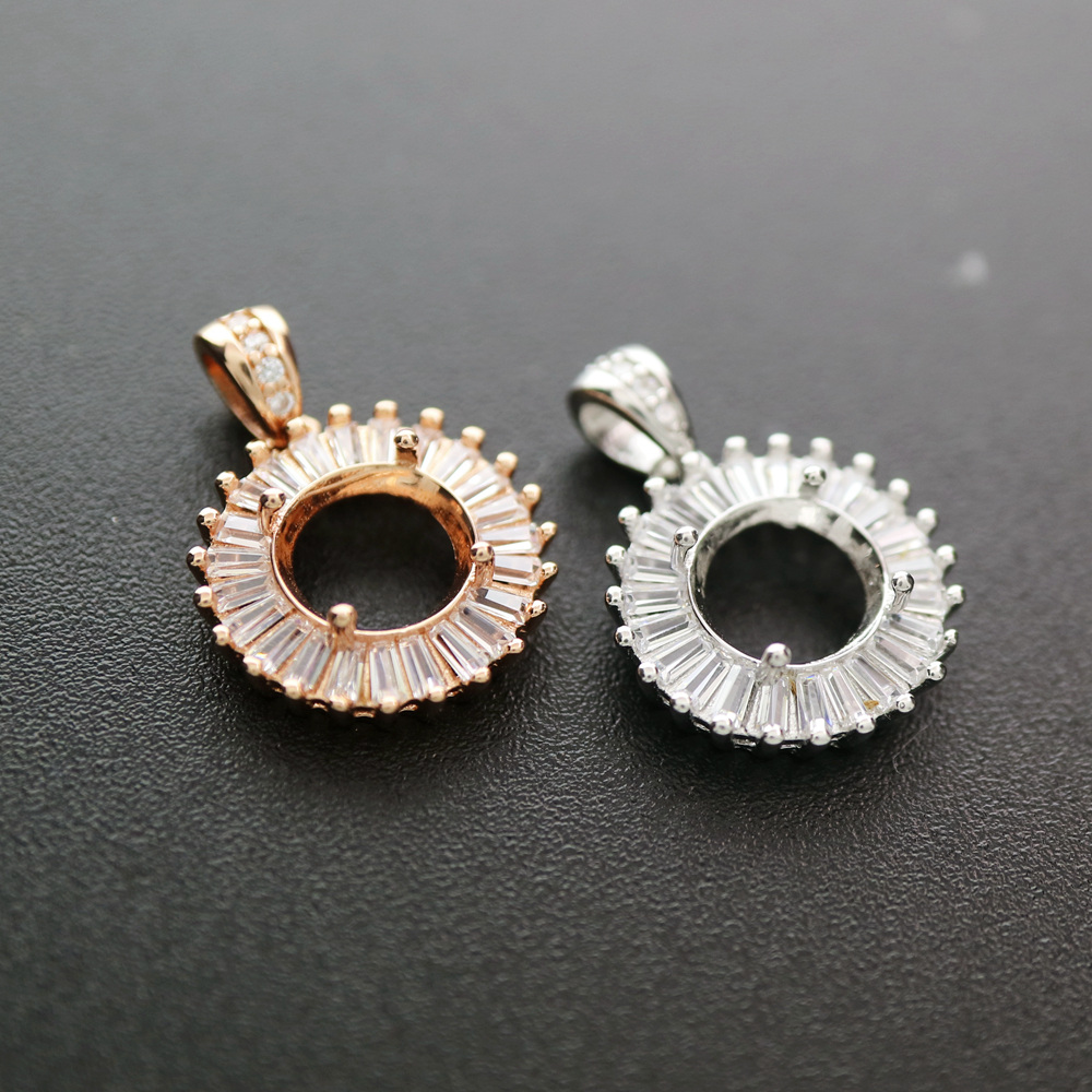 4-12MM Round Bezel Rose Gold S - Bezels Set Pendant recensione e prezzo