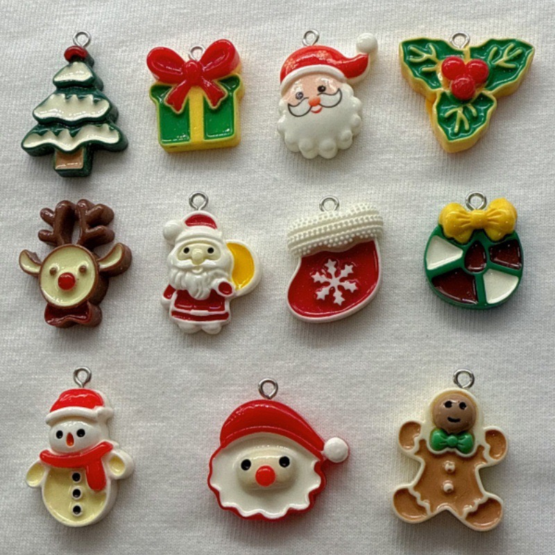 10pcs Christmas Cartoon Series - Resin Craft Projects recensione e prezzo