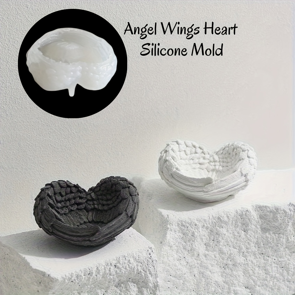 1pc Angel Wing Heart Silicone  - Resin Craft Ideas recensione e prezzo