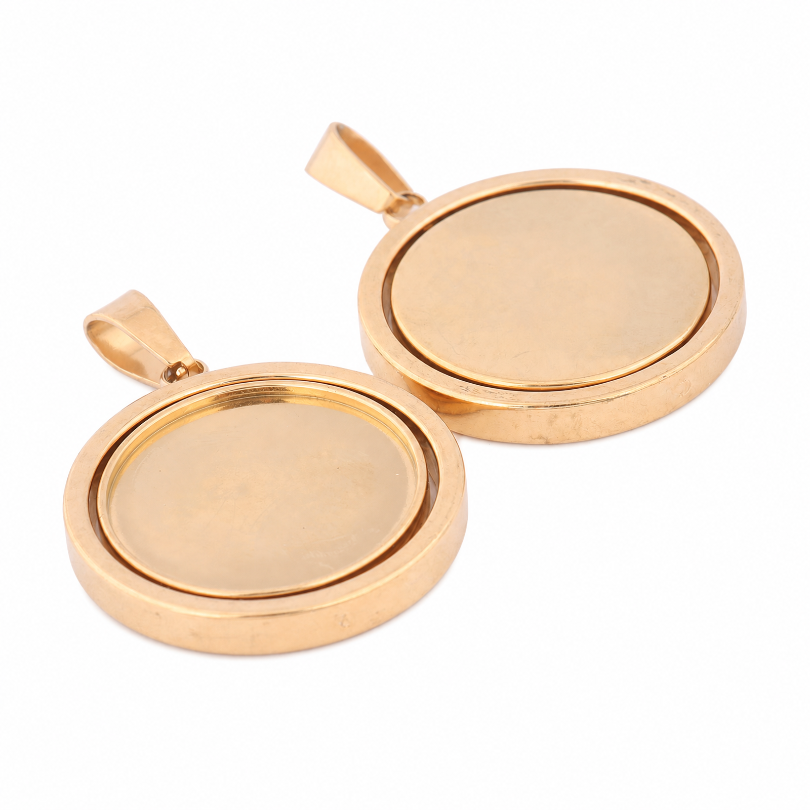 5pcs Stainless Steel Gold Plat - Bezels Set Pendant recensione e prezzo