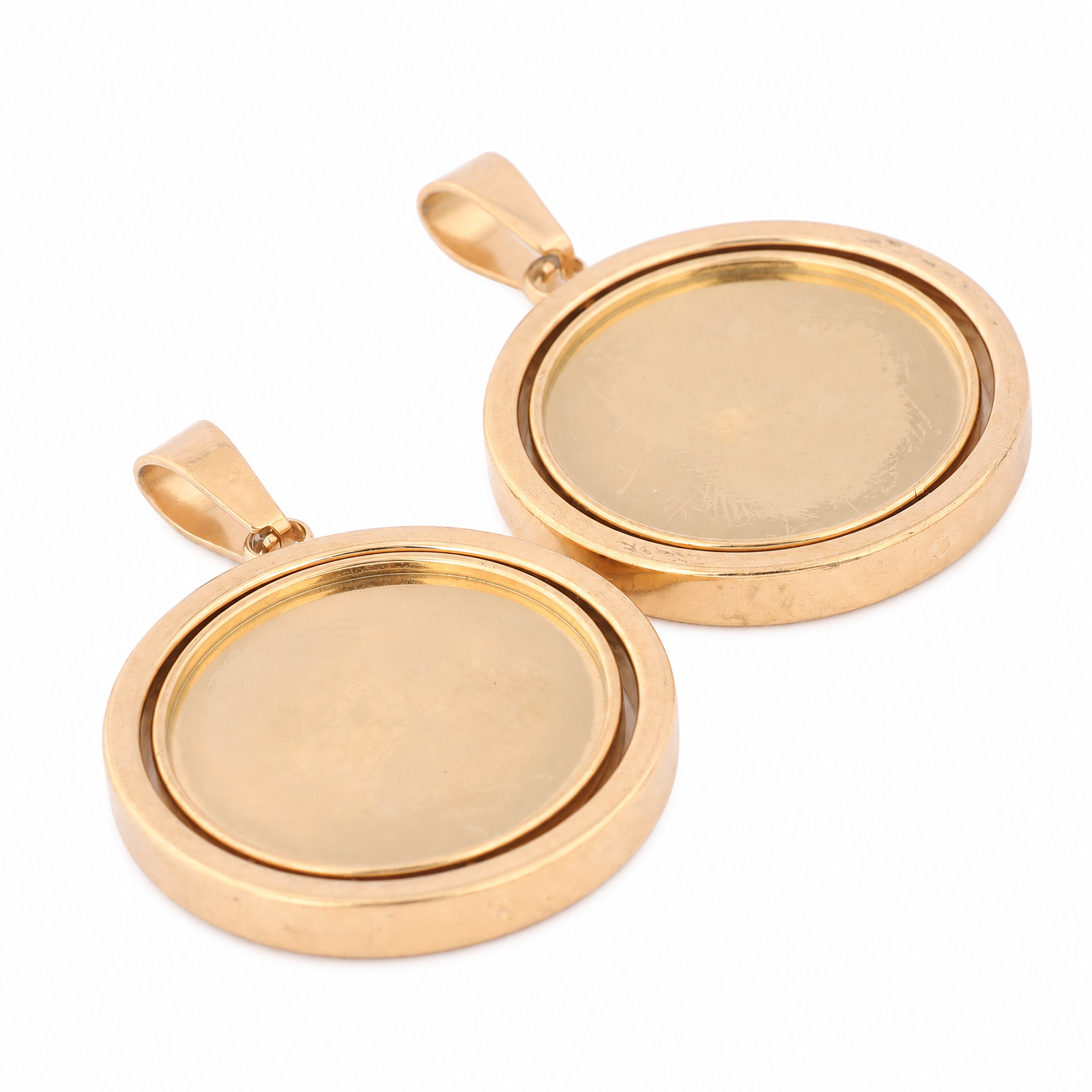 5pcs Stainless Steel Gold Plat - Bezels Set Pendant recensione e prezzo