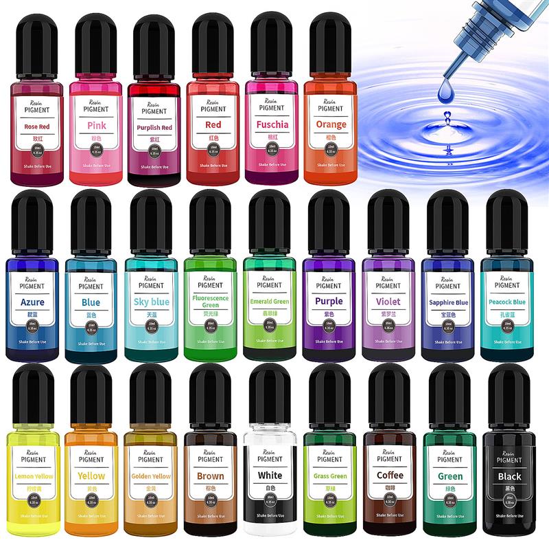 24 Color 10ml/Bottle Epoxy Res - Resin Dye Alcohol recensione e prezzo