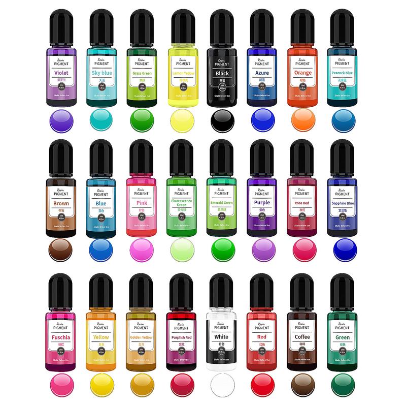 24 Color 10ml/Bottle Epoxy Res - Resin Dye Alcohol recensione e prezzo