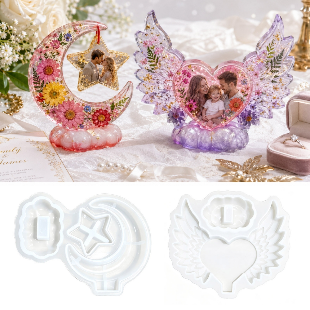 S0308 Heart Shaped Photo Frame - Resin Craft Ideas recensione e prezzo