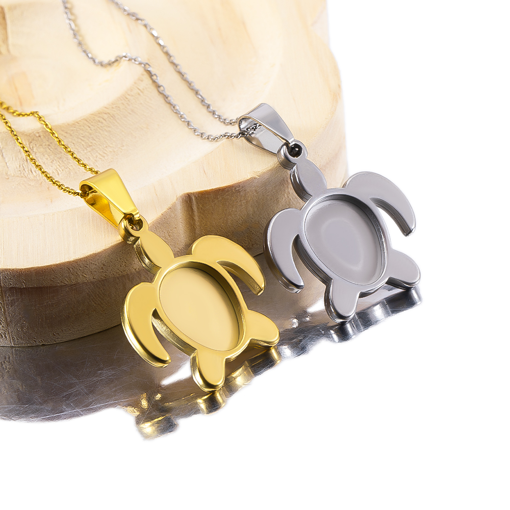 1pc 5pcs Stainless Steel Gold  - Bezels Set Pendant recensione e prezzo